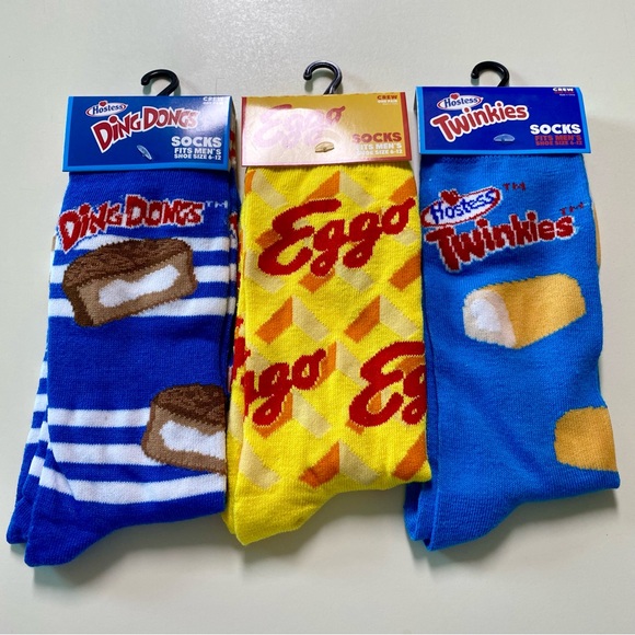 Odd Sox Unisex Novelty Foodie Snack Food Socks Set of 3 - NEW - Picture 1 of 2